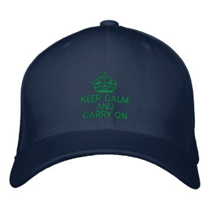 Gorra Bordada Guarde la calma y continúe la moda
