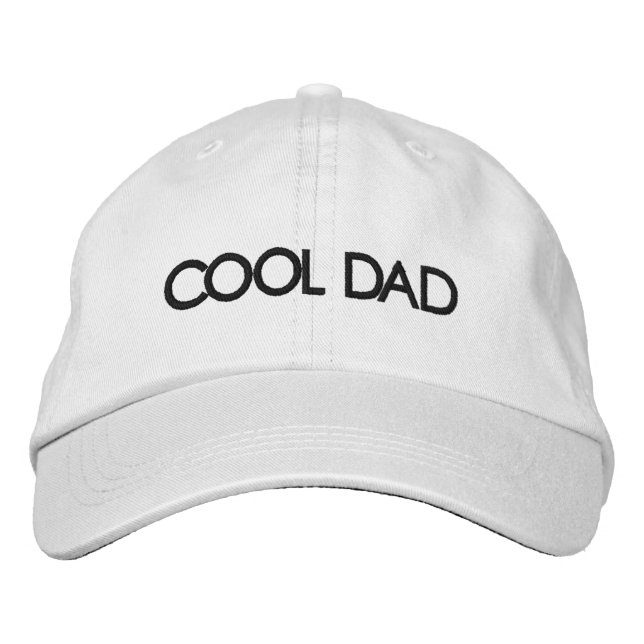 Gorra Bordada Guay Dad blanco negro personalizado personalizado  (Anverso)