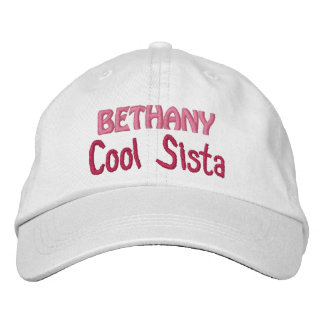 Gorra Bordada GUAY SISTER Nombre personalizado BLANCO A07