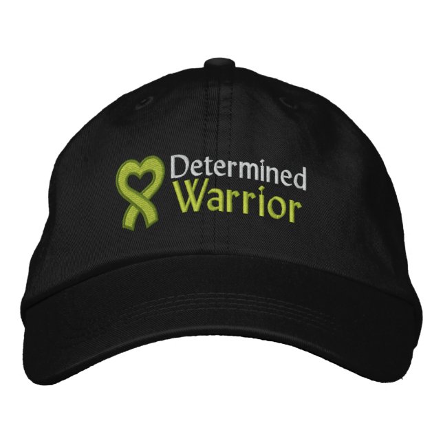 Gorra Bordada Guerrero determinado - Linfoma (Anverso)