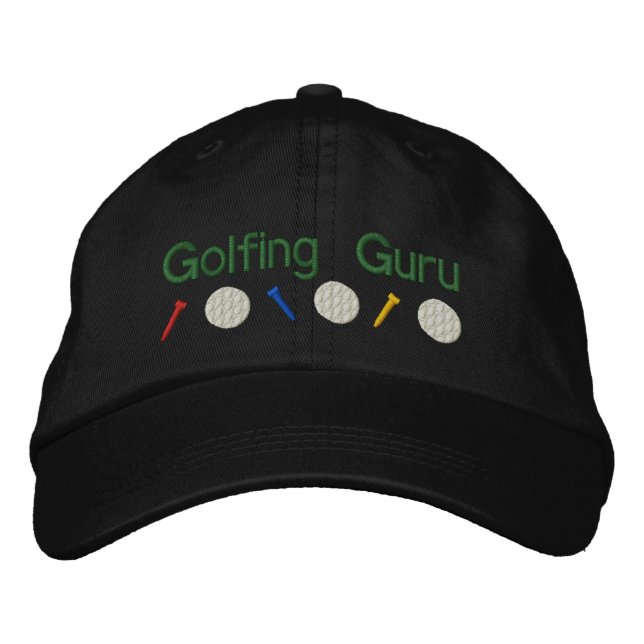 Gorra Bordada Guru de golf (Anverso)
