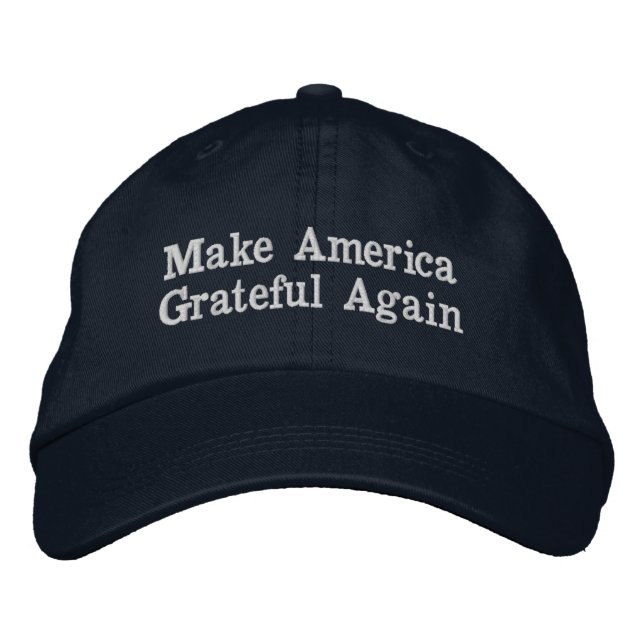 Gorra Bordada Hacer que Estados Unidos vuelva a ser agradecido (Anverso)