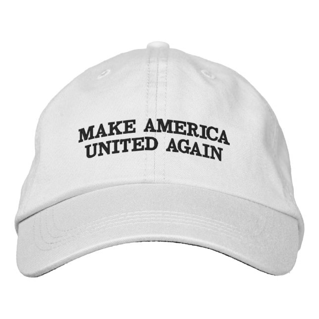 GORRA BORDADA HAGA AMÉRICA UNIDA OTRA VEZ (Anverso)