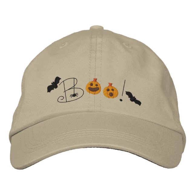 Gorra Bordada Halloween Boo (Anverso)