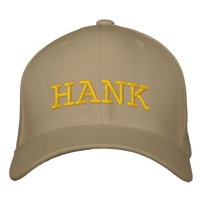 Gorra Bordada Hank Grant Tan Ball Cap (Anverso)