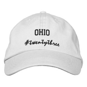 Gorra Bordada Hashtag 2023 del estado de los EE.UU. en OHIO