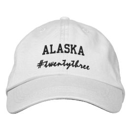 Gorra Bordada Hashtag Alaska del estado de Estados Unidos 2023