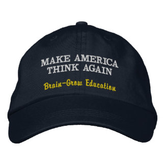 Gorra Bordada Haz que América Piense de Nuevo