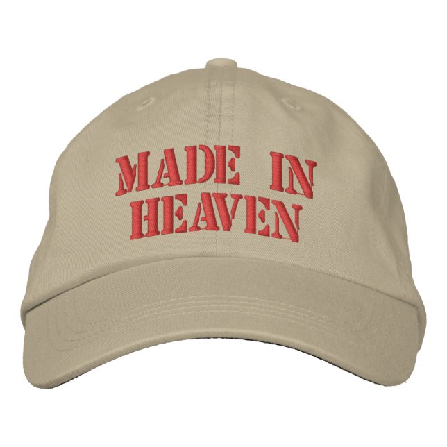 Gorra Bordada Hecho en el cielo (Anverso)