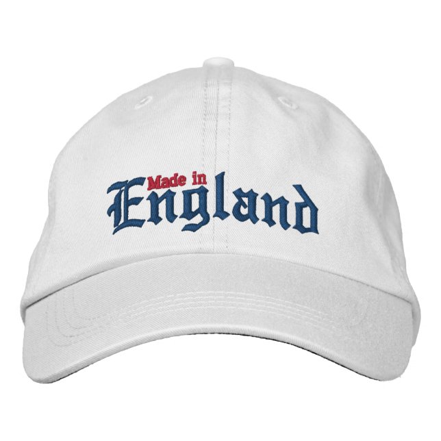 Gorra Bordada Hecho en Inglaterra (Anverso)