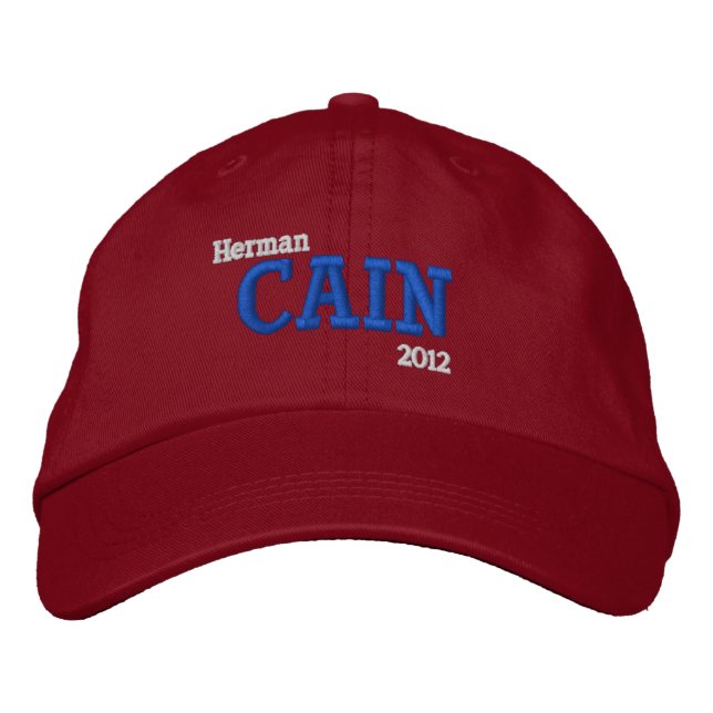 Gorra Bordada Herman Cain 2012 (Anverso)