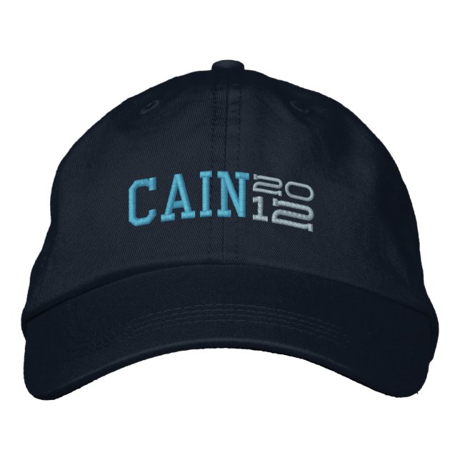 Gorra Bordada Herman Cain Veintidós 2012 (Anverso)