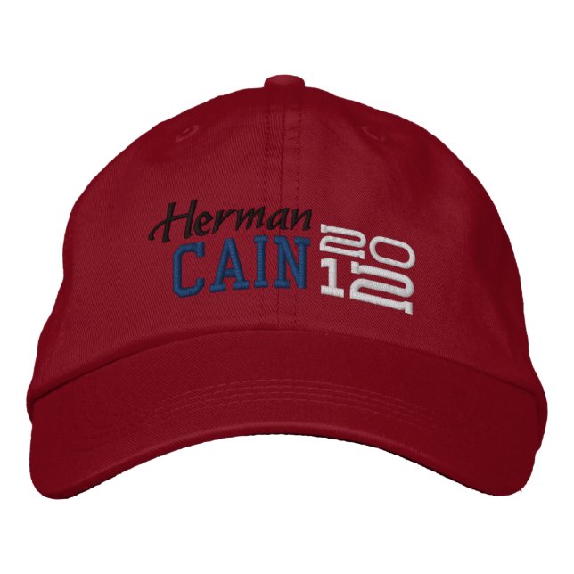 Gorra Bordada Herman Cain Veintidós 2012 (Anverso)