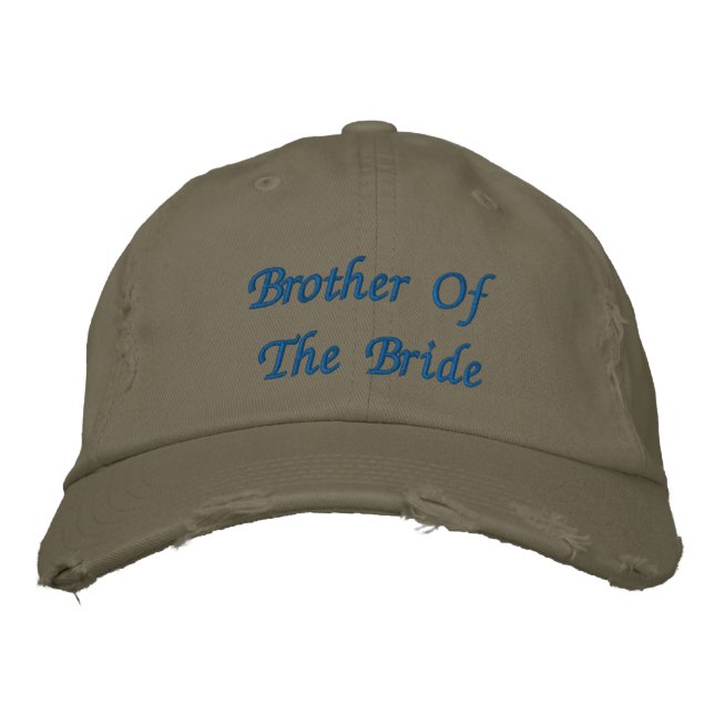Gorra Bordada Hermano De La Novia (Anverso)