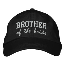 Gorra Bordada Hermano de la novia / Groom