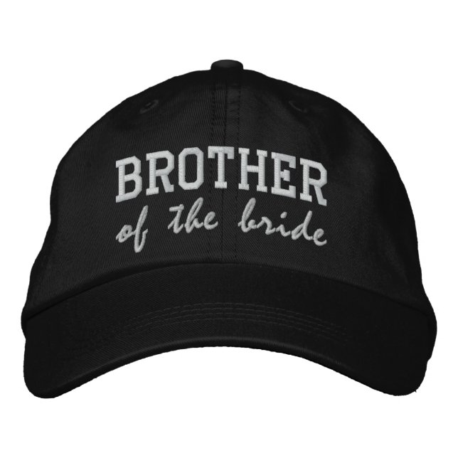 Gorra Bordada Hermano de la novia / Groom (Anverso)