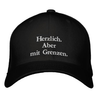 Gorra Bordada Herzlich. Aber mit Grenzen. – Bestickte Kappe