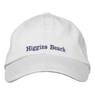 Gorra Bordada Higgins Beach Slate Grey Typography White