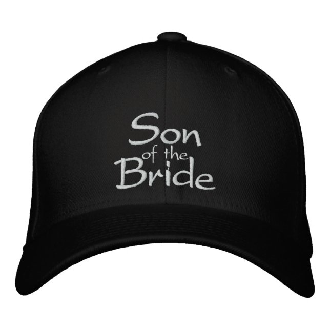 Gorra Bordada Hijo de la cabeza de Boda bordada de novia (Anverso)