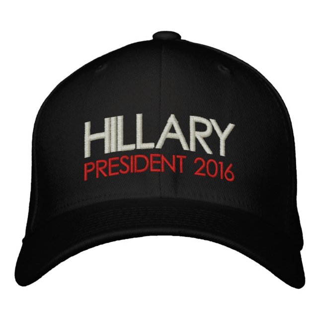 Gorra Bordada HILLARY CLINTON Presidente 2016 (Anverso)