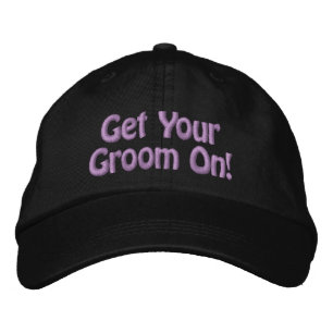 Gorra Bordada Hilo púrpura que te haga crecer para Mascota Groom