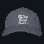 Gorra Bordada HILTON HEAD ISLAND Blue Vintage Style<br><div class="desc">HILTON HEAD ISLAND White Embroidered en gorra de algodón afligido al estilo azul vintage. Hace un regalo maravilloso para cualquiera que ame a Hilton Head SC! Si prefiere tener su texto personal, simplemente seleccione el botón "Personalizar esta plantilla" para introducir su elección de texto personalizado. El bordado también es personalizable...</div>