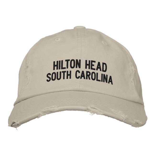 Gorra Bordada Hilton Head, South Carolina Embroidered Cap (Anverso)