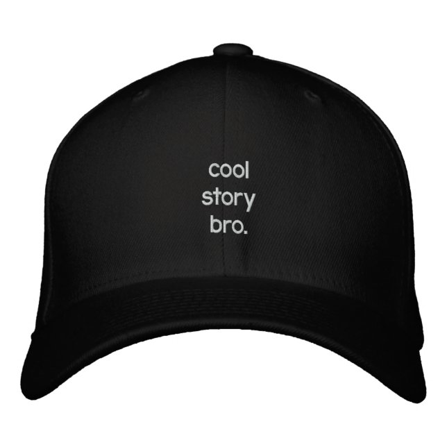 Gorra Bordada historia genial, hermano. (Anverso)