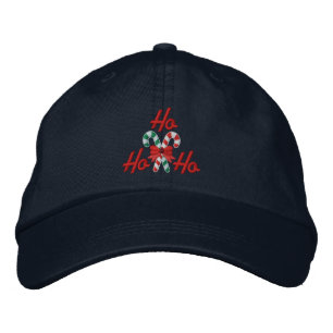 Gorra Bordada Ho Ho Ho Ho Candy Canes Embroidery