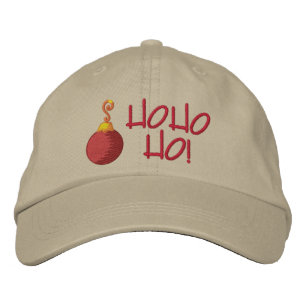 Gorra Bordada ¡Ho Ho Ho Ho Ho! Ornamento del árbol de navidad de