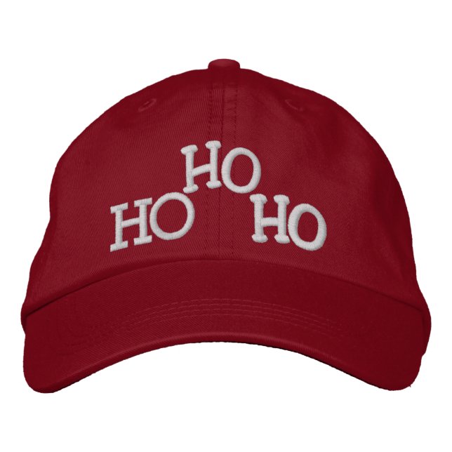 Gorra Bordada HO HO HO HO por SRF (Anverso)