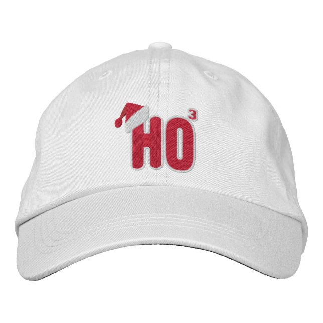 Gorra Bordada Ho Ho Ho Santa Nerd (Anverso)