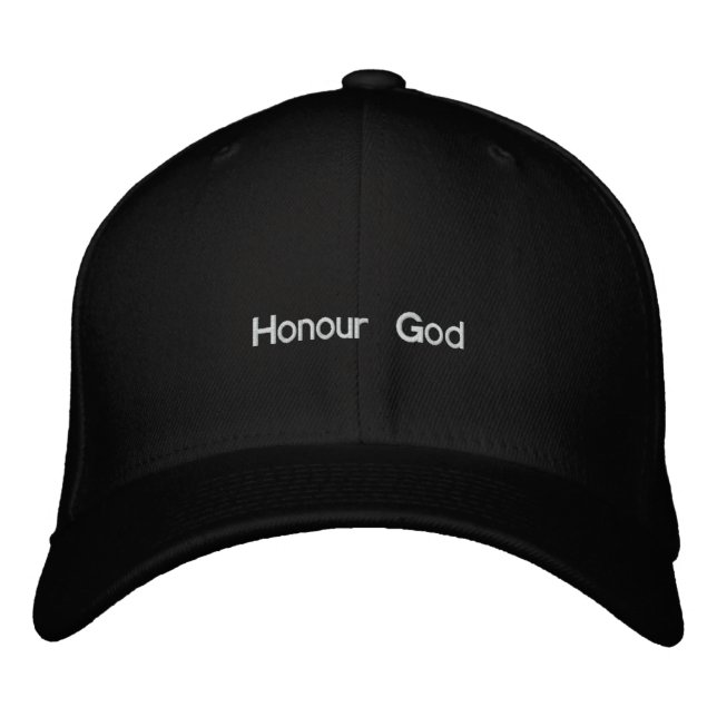 Gorra Bordada Honrar a Dios (Anverso)