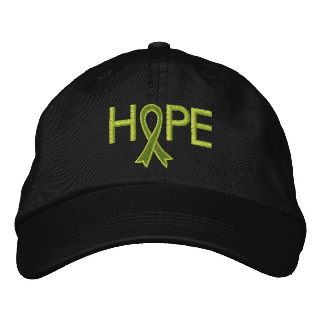 Gorra Bordada HOPE - Linfoma Cinta (Anverso)