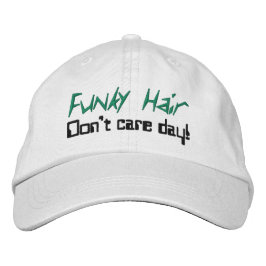 Gorra Bordada Humor capilar funky negro verde