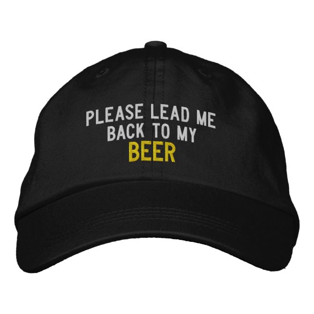 Gorra Bordada Humor para beber (Anverso)