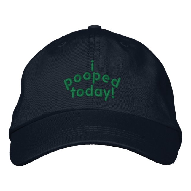 Gorra Bordada I Pooped hoy (Anverso)
