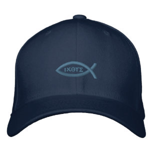 Gorra Bordada Ichthys Jesus Fish Christian Symbol