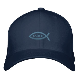 Gorra Bordada Ichthys Jesus Fish Christian Symbol