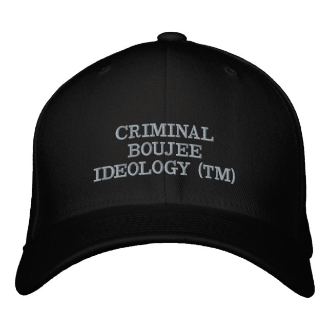 GORRA BORDADA IDEOLOGÍA CRIMINAL BOUJEE (TM) (Anverso)