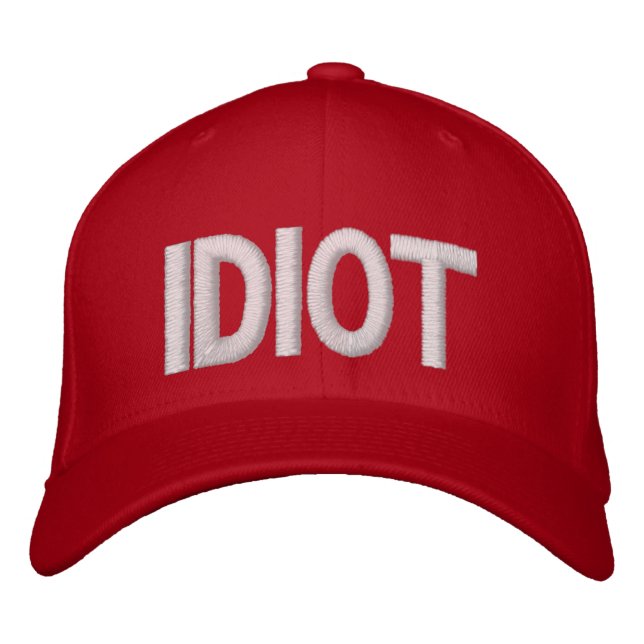 Gorra Bordada Idiota (Anverso)