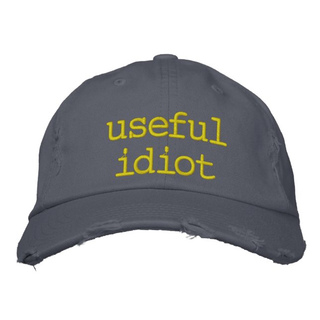 Gorra Bordada idiota útil (Anverso)