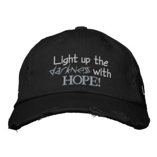 Gorra Bordada Ilumina la oscuridad con ESPERANZA AMOR Inspirando