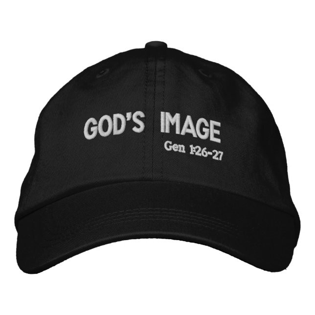 Gorra Bordada Imagen de Dios (Anverso)
