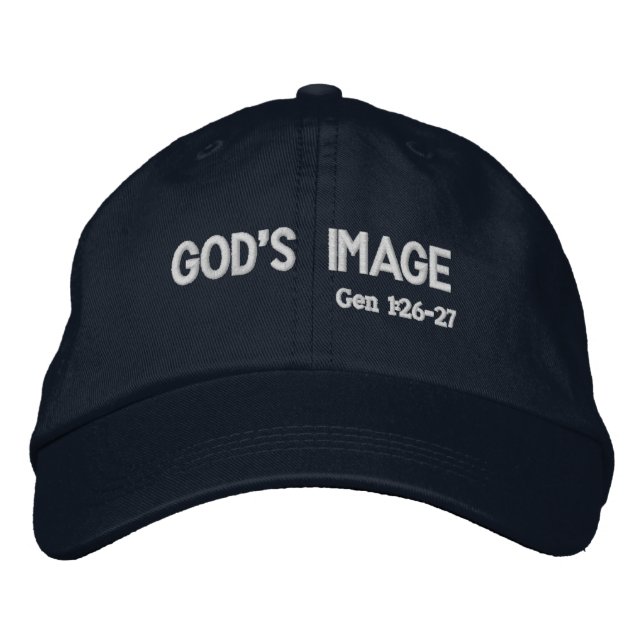 Gorra Bordada Imagen de Dios (Anverso)