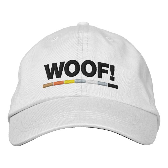 Gorra Bordada ¡Impresionante Gay Tiene Woof! (Anverso)