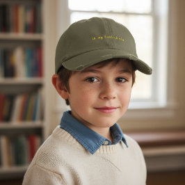 Gorra Bordada In My Bookish Era in Light Olive