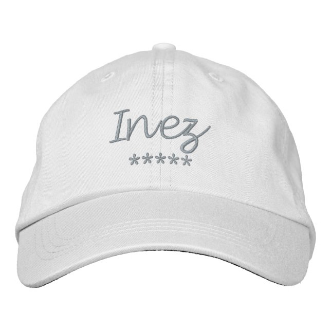 Gorra Bordada Inez Nombre (Anverso)