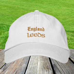 Gorra Bordada Inglaterra y LEEDS moda Reino Unido / Patriotas in