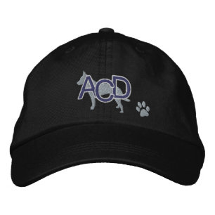 Gorra Bordada Iniciales de perros de ganado vacuno australiano c